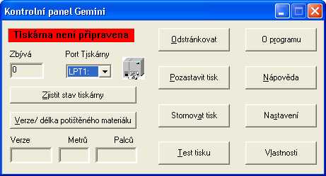 Kontrolní panel pro Windows XP Profesional