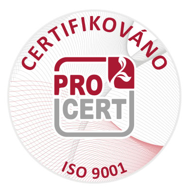 Přidělená certifikační značka k certifikátu řízení kvality dle normy ČSN EN ISO 9001:2016 v českém jazyce. Přidělená certifikační značka k certifikátu řízení kvality dle normy ČSN EN ISO 9001:2016 v českém jazyce.